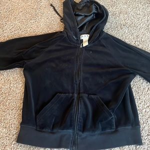 A velvet zip up